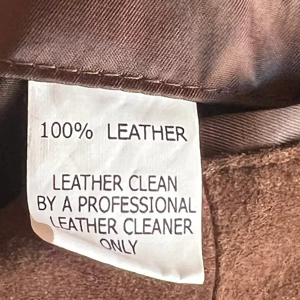 Michael Kors Men's 42R Suede Leather Three-Button Jacket Chocolate Brown